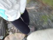 Staining the Concrete with Pee