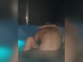 Hot body wife caught with husband best friend on hot tub. 11:16 he do it again