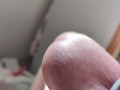 Extreme close up cumshot hands free