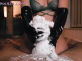 Shaving Cream Is A Perfect Lube For Your Femdom Sessions - CUM DENIAL