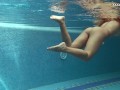 Serbian pornstar gets naked in the pool