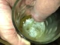 Watch me pee in a glass