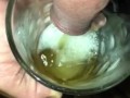Watch me pee in a glass