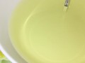 Girl pissing on plate over the toilet and doing an ovulation test