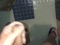 Compilation of Shower Masturbation With Cumshot Video Clips While I’m In A Public Shower