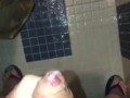Compilation of Shower Masturbation With Cumshot Video Clips While I’m In A Public Shower