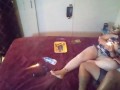 My panties are soaked and my pussy is throbbing from guy fingering my pussy while I smoke