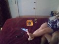 My panties are soaked and my pussy is throbbing from guy fingering my pussy while I smoke