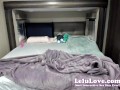 Babe sucks his cock he cums FAST in doggystyle on her ass & shoves cock in again after while on live cam show - Lelu Love