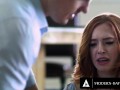 Tiny Redhead Teen Swallows Stepsister's Boyfriend's Cum