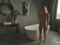 STASYQ - Blonde teen Katya Killer with fake tits shows her beauty in the tub