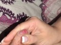 French Nails let Him Cum *Close Up Cumpilation*