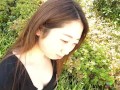 Japanese Amateur Ai Okamoto interview stripping and nude show, pussy licking, fingering shaved pussy