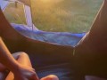 Young Couple Fuck In A Tent