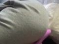 Rubbing STEPSISTER Vibrator On Pussy w/ Clothes On | EXTREMELY Hairy Black Pussy