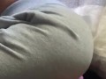 Rubbing STEPSISTER Vibrator On Pussy w/ Clothes On | EXTREMELY Hairy Black Pussy
