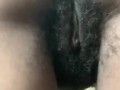 Extremely HAIRY Black PUSSY + ASS | CLOSE UP POV