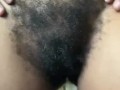 Extremely HAIRY Black PUSSY + ASS | CLOSE UP POV