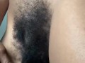 Extremely HAIRY Black PUSSY + ASS | CLOSE UP POV
