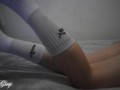 Sexy Blonde In Long Socks, You Need to See It 💦 | Miley Grey