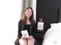 From Japan Ai Okamoto in first ever on screen casting couch interview to become JAV model uncensored, pussy licking video