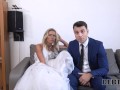 DEBT4k. Collector has sex with blonde in front of her future husband