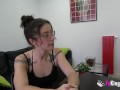 Gorgeous teenage babe takes the HARDCORE CHALLENGE and gets dicked by our biggest cock