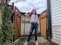 Nerdy Faery Ripped Jeans Wetting Compilation