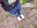 Nerdy Faery Ripped Jeans Wetting Compilation