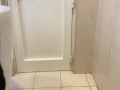 Absolutely stunning asian cock pissing so good in a public washroom with a hard on at the end
