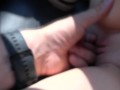 Fingering schoolgirls pussy in my car