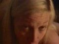 Hot blonde with pretty eyes deep throats Big Cock!!! Great eye contact!!!
