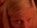 Hot blonde with pretty eyes deep throats Big Cock!!! Great eye contact!!!