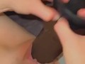 My Creamy Milf Slut Pussy Gets Stretched Out By Mr Hankeys Three Amigos Balls Deep 3 cock in pussy