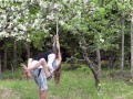 Tied up in a blooming apple tree - RosenlundX - 4K