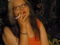 Cute Kyttnpet smoking at night