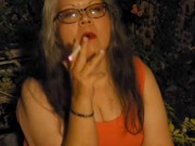 Cute Kyttnpet smoking at night