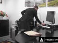 Office Assistant DP'd By Her Angry Boss!