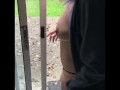 Gf in the shower sneak fuck with Lani Bunny outside almost caught