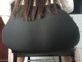 Loud farts in the huge ass of the latina secretary
