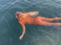 Monika Fox Morning Swimming Naked In The Bay