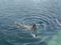 Monika Fox Morning Swimming Naked In The Bay