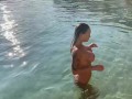Monika Fox Morning Swimming Naked In The Bay