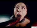 Asian chick fully fucked in all holes by aliens and got impregnated