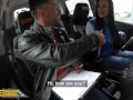 FakeDrivingSchool Hot Black-Haired Babe Rides her Instructor