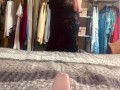 Morning wood dildo blow job