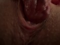 Pussy licking and rubbing, cumshot and smear cum on pussy