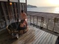 【Emin】眺めの良い貸切露天風呂付きのホテルで中出しセックス♡【旅行】