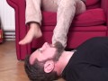 foot sniffing