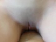 リアル人妻の剛毛マンコが吸うバイブでオナニーするとトロトロになります